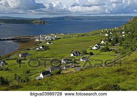 "Village of Uig at Uig Bay, Trotternish Peninsula, Isle of Skye, Inner Hebrides, Scotland, United Kingdom, Europe" View Large Photo Image Stock Photo - "Village of Uig at Uig Bay, Trotternish Peninsula, Isle of Skye, Inner Hebrides, Scotland, United Kingdom, Europe". Fotosearch