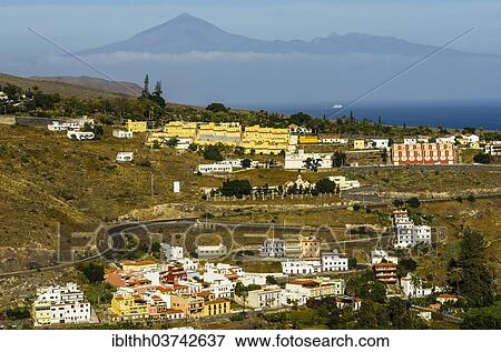"Village with the island of Tenerife at back, Laguna de Santiago, La Gomera, Canary Islands, Spain, Europe" View Large Photo Image Stock Photo - "Village with the island of Tenerife at back, Laguna de Santiago, La Gomera, Canary Islands, Spain, Europe". Fotosearch