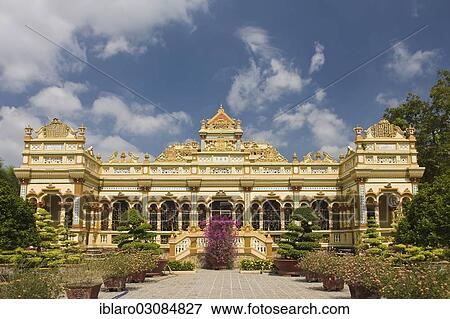 "Vinh Trang Pagoda, My Tho, Mekong-Delta, Vietnam, Asia" View Large Photo Image Stock Photo - "Vinh Trang Pagoda, My Tho, Mekong-Delta, Vietnam, Asia". Fotosearch
