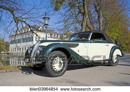 Picture - "Vintage BMW 327-28, convertible, saloon car, built in 1939". Fotosearch