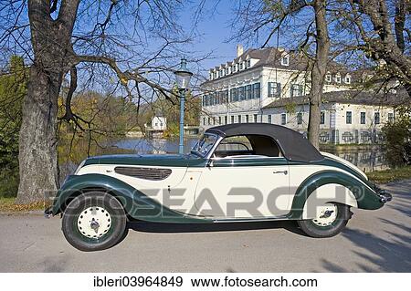 Stock Photo - "Vintage BMW 327-28, convertible, saloon car, built in 1939". Fotosearch