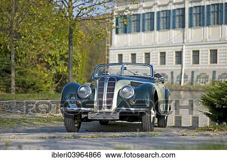 Stock Photograph - "Vintage BMW 327-28, convertible, saloon car, built in 1939". Fotosearch