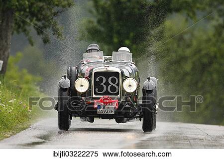 Stock Photography - "Vintage car, Alvis 12-70 Sport, built in 1938, at the Ennstal Classic 2012 classic car rallye, Grobming, Styria, Austria, Europe". Fotosearch