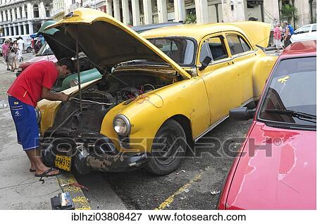 "Vintage car by the roadside, Havana, La Habana Province, Cuba, North America" View Large Photo Image Stock Photo - "Vintage car by the roadside, Havana, La Habana Province, Cuba, North America". Fotosearch