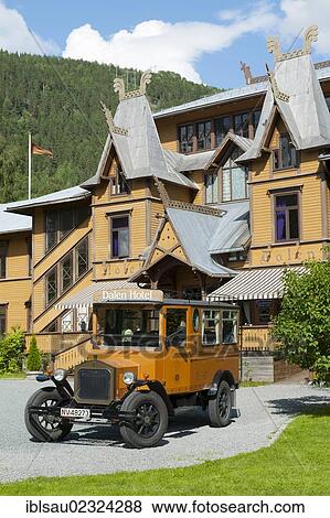 "Vintage car, parked in front of the Dalen Hotel, Telemark, Norway, Scandinavia, Northern Europe, Europe" View Large Photo Image Stock Photo - "Vintage car, parked in front of the Dalen Hotel, Telemark, Norway, Scandinavia, Northern Europe, Europe". Fotosearch