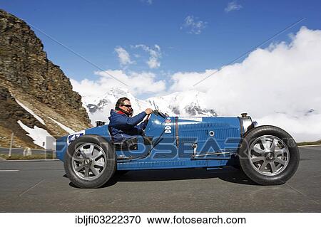 "Vintage Car Rally, Kitzbuehel Alpine Rally 2012, Grossglockner High Alpine Road, Bugatti T 51, built in 1931, Grossglockner, Tyrol, Austria, Europe" View Large Photo Image Stock Image - "Vintage Car Rally, Kitzbuehel Alpine Rally 2012, Grossglockner High Alpine Road, Bugatti T 51, built in 1931, Grossglockner, Tyrol, Austria, Europe". Fotosearch