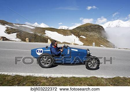 "Vintage Car Rally, Kitzbuehel Alpine Rally 2012, Grossglockner High Alpine Road, Bugatti T 51, built in 1931, Grossglockner, Tyrol, Austria, Europe" View Large Photo Image Stock Image - "Vintage Car Rally, Kitzbuehel Alpine Rally 2012, Grossglockner High Alpine Road, Bugatti T 51, built in 1931, Grossglockner, Tyrol, Austria, Europe". Fotosearch