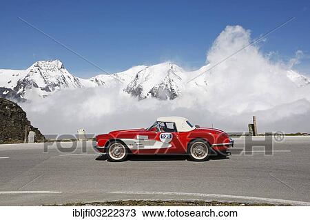 "Vintage Car Rally, Kitzbuehel Alpine Rally 2012, Grossglockner High Alpine Road, Chevrolet Corvette, Grossglockner, Tyrol, Austria, Europe" View Large Photo Image Stock Image - "Vintage Car Rally, Kitzbuehel Alpine Rally 2012, Grossglockner High Alpine Road, Chevrolet Corvette, Grossglockner, Tyrol, Austria, Europe". Fotosearch