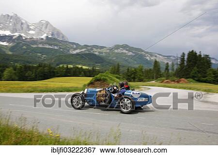 "Vintage Car Rally, Kitzbuehel Alpine Rally 2012, Grossglockner High Alpine Road, Bugatti T 51, built in 1931, Kitzbuhel, Tyrol, Austria, Europe" View Large Photo Image Stock Photo - "Vintage Car Rally, Kitzbuehel Alpine Rally 2012, Grossglockner High Alpine Road, Bugatti T 51, built in 1931, Kitzbuhel, Tyrol, Austria, Europe". Fotosearch