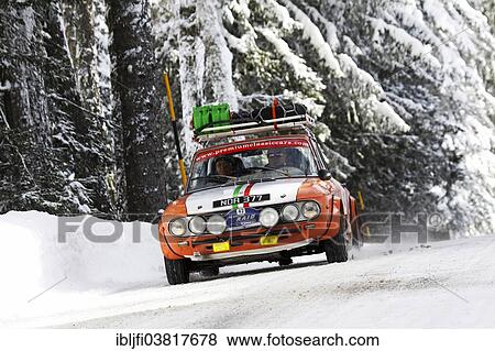"Vintage car rally, WinterRAID 2013, Lancia Fulvia, built in 1972, Engadin, Switzerland, Europe" View Large Photo Image Stock Photo - "Vintage car rally, WinterRAID 2013, Lancia Fulvia, built in 1972, Engadin, Switzerland, Europe". Fotosearch