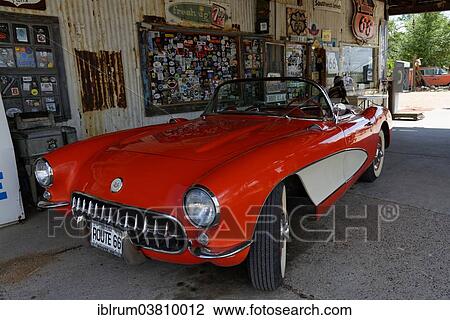 "Vintage Chevrolet Corvette 1957 Route 66, Hackberry General Store, Hackberry, Arizona, USA" View Large Photo Image Stock Image - "Vintage Chevrolet Corvette 1957 Route 66, Hackberry General Store, Hackberry, Arizona, USA". Fotosearch