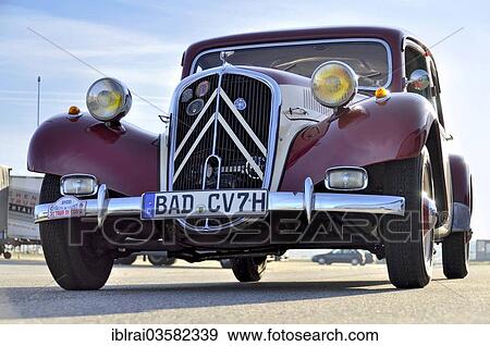 "Vintage Citroen Traction Avant, built around 1951, Messe Karlsruhe, Karlsruhe, Baden-Wurttemberg, Germany, Europe" View Large Photo Image Stock Photo - "Vintage Citroen Traction Avant, built around 1951, Messe Karlsruhe, Karlsruhe, Baden-Wurttemberg, Germany, Europe". Fotosearch