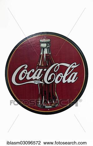 Stock Image - Vintage Coca Cola Company advertising sign. Fotosearch