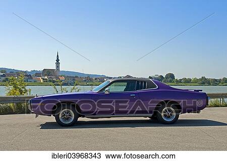 Stock Image - "Vintage Dodge Charger SE, built in 1974". Fotosearch