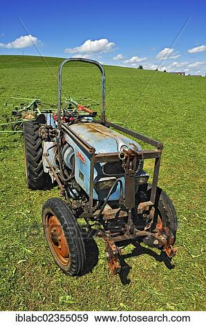"Vintage Eicher tractor on a meadow near Kempten, Allgaeu region, Bavaria, Germany, Europe" View Large Photo Image Stock Photo - "Vintage Eicher tractor on a meadow near Kempten, Allgaeu region, Bavaria, Germany, Europe". Fotosearch