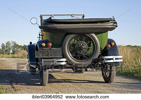 Stock Image - "Vintage Ford Model A Phaeton, built in 1928". Fotosearch