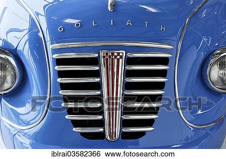 "Vintage Goliath Goli delivery van, built in 1959, Messe Freiburg, Freiburg im Breisgau, Baden-Wurttemberg, Germany, Europe" View Large Photo Image Stock Photograph - "Vintage Goliath Goli delivery van, built in 1959, Messe Freiburg, Freiburg im Breisgau, Baden-Wurttemberg, Germany, Europe". Fotosearch
