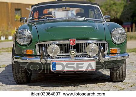 Stock Photo - "Vintage MGC Roadster, built in 1968". Fotosearch