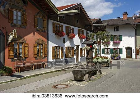 "Violin making museum and carved wood fountain, Ballenhausgasse, Mittenwald, Werdenfelser Land, Upper Bavaria, Bavaria, Germany, Europe" View Large Photo Image Stock Photograph - "Violin making museum and carved wood fountain, Ballenhausgasse, Mittenwald, Werdenfelser Land, Upper Bavaria, Bavaria, Germany, Europe". Fotosearch