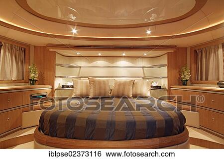 "VIP cabin, Leonardo II, a cruiser built by Azimut, type of boat: Leonardo 98, length: 30. 15 m, built in 2004, French Riviera, France, Mediterranean Sea, Europe" View Large Photo Image Stock Photograph - "VIP cabin, Leonardo II, a cruiser built by Azimut, type of boat: Leonardo 98, length: 30. 15 m, built in 2004, French Riviera, France, Mediterranean Sea, Europe". Fotosearch