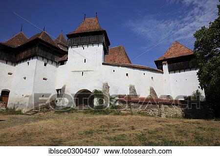 Stock Photo - "Viscri Fortified Church, UNESCO World Cultural Heritage Site, Viscri, Siebenburgen, Romania, Europe". Fotosearch