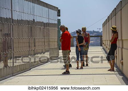 Stock Photograph - Visitors, French Foreign Legion Memorial for the Indochina War, Frejus, French Riviera, France, Europe. Fotosearch