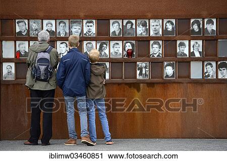 "Visitors in front of photos of victims of the Berlin Wall, Berlin Wall Memorial, Berlin, Berlin, Germany, Europe" View Large Photo Image Stock Image - "Visitors in front of photos of victims of the Berlin Wall, Berlin Wall Memorial, Berlin, Berlin, Germany, Europe". Fotosearch