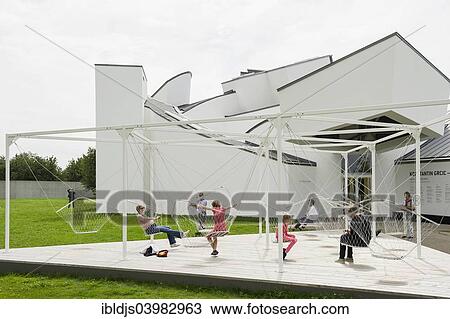 Stock Image - "Vitra Design Museum, by architect Frank O. Gehry, Architecture Park of Vitra company, Weil am Rhein, Baden-Wurttemberg, Germany, Europe". Fotosearch