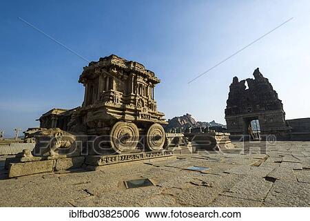 Stock Photograph - "Vittala Temple, ruined city of Vijayanagara, UNESCO World Heritage Site, Hampi, Karnataka, India, Asia". Fotosearch