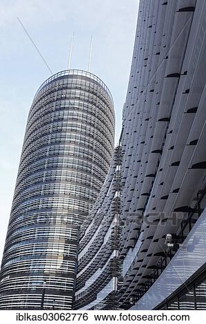 Stock Photograph - "Vodafone Campus, new Vodafone headquarters, Heerdt, Dusseldorf, Rhineland, North Rhine-Westphalia, Germany, Europe". Fotosearch