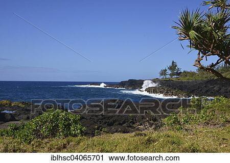 "Volcanic coastline, west coast, St Leu, Reunion" View Large Photo Image Stock Image - "Volcanic coastline, west coast, St Leu, Reunion". Fotosearch
