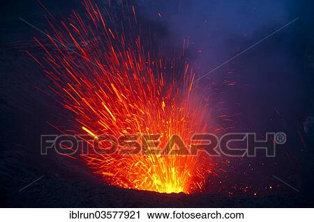 "Volcanic eruption of Mount Yasur volcano, Tanna, Vanuatu, Oceania" View Large Photo Image Stock Image - "Volcanic eruption of Mount Yasur volcano, Tanna, Vanuatu, Oceania". Fotosearch