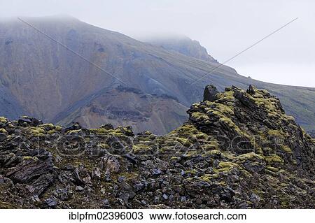 Stock Image - "Volcanic landscape, Landmannalaugar, Iceland, Europe". Fotosearch