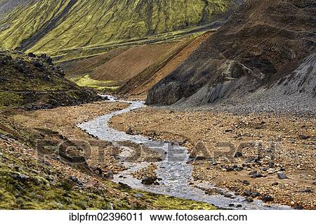 "Volcanic landscape, Landmannalaugar, Iceland, Europe" View Large Photo Image Stock Image - "Volcanic landscape, Landmannalaugar, Iceland, Europe". Fotosearch