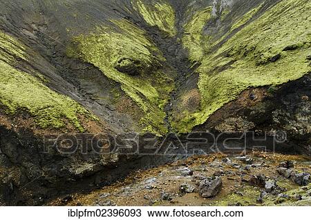 "Volcanic landscape, Landmannalaugar, Iceland, Europe" View Large Photo Image Stock Image - "Volcanic landscape, Landmannalaugar, Iceland, Europe". Fotosearch