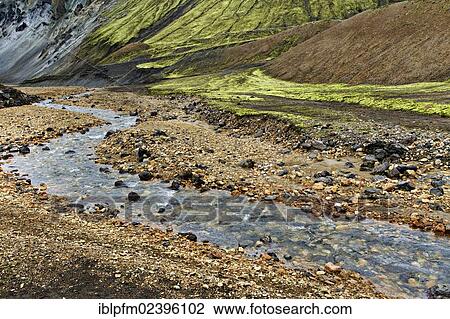 "Volcanic landscape, Landmannalaugar, Iceland, Europe" View Large Photo Image Stock Image - "Volcanic landscape, Landmannalaugar, Iceland, Europe". Fotosearch