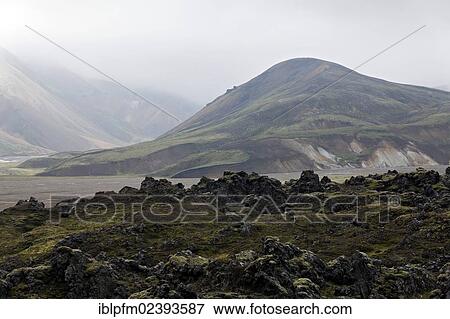 "Volcanic landscape, Landmannalaugar, Iceland, Europe" View Large Photo Image Stock Photo - "Volcanic landscape, Landmannalaugar, Iceland, Europe". Fotosearch