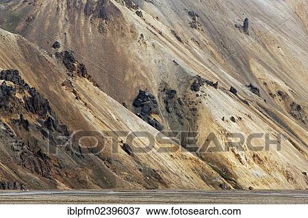 "Volcanic landscape, Landmannalaugar, Iceland, Europe" View Large Photo Image Stock Photo - "Volcanic landscape, Landmannalaugar, Iceland, Europe". Fotosearch