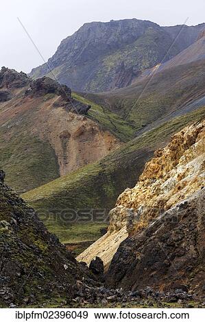"Volcanic landscape, Landmannalaugar, Iceland, Europe" View Large Photo Image Stock Photo - "Volcanic landscape, Landmannalaugar, Iceland, Europe". Fotosearch