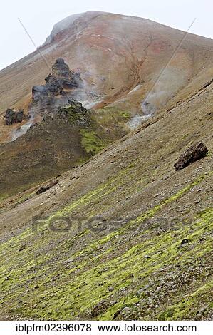 "Volcanic landscape, Landmannalaugar, Iceland, Europe" View Large Photo Image Stock Photo - "Volcanic landscape, Landmannalaugar, Iceland, Europe". Fotosearch