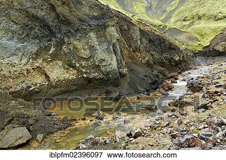 "Volcanic landscape, Landmannalaugar, Iceland, Europe" View Large Photo Image Stock Photo - "Volcanic landscape, Landmannalaugar, Iceland, Europe". Fotosearch