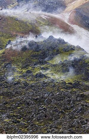 "Volcanic landscape, Landmannalaugar, Iceland, Europe" View Large Photo Image Stock Photograph - "Volcanic landscape, Landmannalaugar, Iceland, Europe". Fotosearch