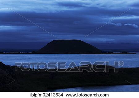 Volcanic landscape with lake, Myvatn, Iceland, Europe View Large Photo Image Picture - Volcanic landscape with lake, Myvatn, Iceland, Europe. Fotosearch