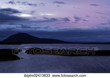Volcanic landscape with lake, Myvatn, Iceland, Europe View Large Photo Image Stock Image - Volcanic landscape with lake, Myvatn, Iceland, Europe. Fotosearch