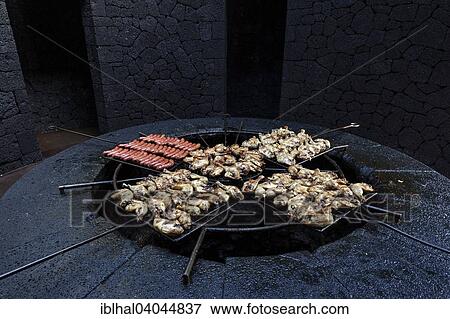 "Volcano grill, lava barbecue at the El Diabolo restaurant, Lanzarote, Canary Islands, Spain, Europe" View Large Photo Image Stock Photo - "Volcano grill, lava barbecue at the El Diabolo restaurant, Lanzarote, Canary Islands, Spain, Europe". Fotosearch