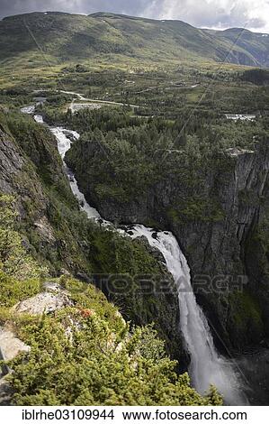"Voringsfossen Waterfall, Hardangervidda, Eidfjord, Hordaland, Western Norway, Norway, Europe" View Large Photo Image Picture - "Voringsfossen Waterfall, Hardangervidda, Eidfjord, Hordaland, Western Norway, Norway, Europe". Fotosearch