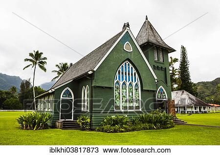 "Wai'oli Hui'ia Church, Hanalei, Kauai, Hawaii, USA" View Large Photo Image Stock Image - "Wai'oli Hui'ia Church, Hanalei, Kauai, Hawaii, USA". Fotosearch