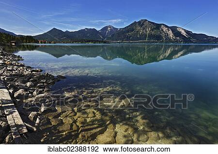 "Walchensee Lake and mountains opposite the Jachenau shore, Bavaria, Germany, Europe" View Large Photo Image Stock Image - "Walchensee Lake and mountains opposite the Jachenau shore, Bavaria, Germany, Europe". Fotosearch
