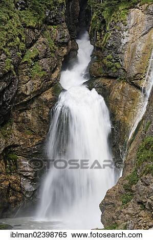 Stock Photography - "Waldbachstrub gorge, Echerntal valley near Hallstatt, Salzkammergut, Upper Austria, Austria, Europe". Fotosearch