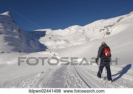 "Walker in the snow in the mountains near Grindelwald First, Swiss Alps, Switzerland, Europe" View Large Photo Image Stock Photo - "Walker in the snow in the mountains near Grindelwald First, Swiss Alps, Switzerland, Europe". Fotosearch